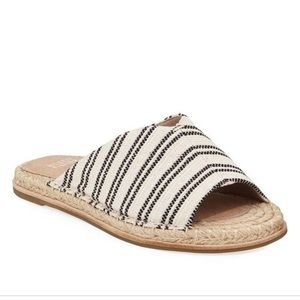 Eileen Fisher | 10 | Milly espadrille canvas striped sandals